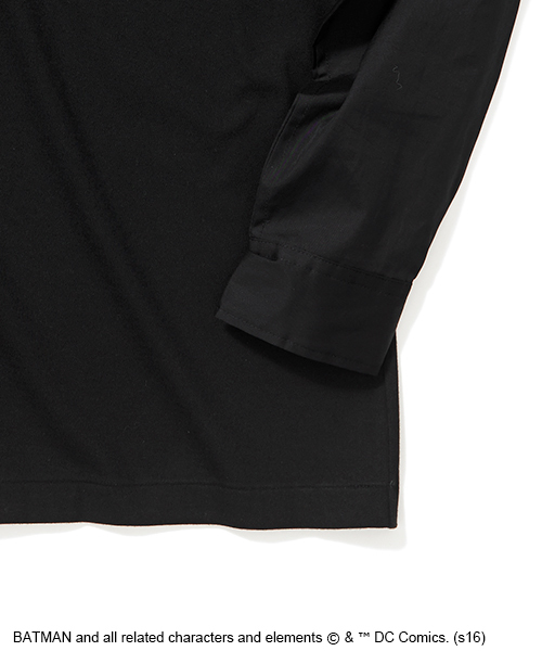 Yohji Yamamoto(ヨウジヤマモト)の「"BATMAN × Yohji Yamamoto" BATMAN LONG SLEEVE TEE(Tシャツ/カットソー・メンズ・ブラック/ホワイト・FREE)」の6枚目の写真