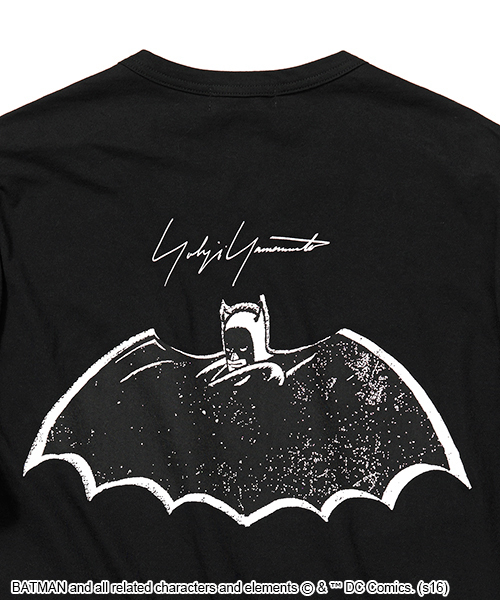 【美品✨超希少】ヨウジヤマモト バットマン コラボ ロンT バックプリント 黒 Yohji Yamamoto（ヨウジヤマモト）の「
