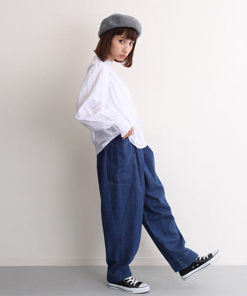 MERLOT(メルロー)の「アシメポケットボンタンデニムパンツ2089(デニムパンツ・レディース・ブルー/ネイビー/ライトブルー/A・FREE)」の18枚目の写真