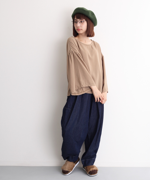 MERLOT(メルロー)の「アシメポケットボンタンデニムパンツ2089(デニムパンツ・レディース・ブルー/ネイビー/ライトブルー/A・FREE)」の22枚目の写真