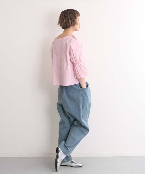 MERLOT(メルロー)の「アシメポケットボンタンデニムパンツ2089(デニムパンツ・レディース・ブルー/ネイビー/ライトブルー/A・FREE)」の5枚目の写真