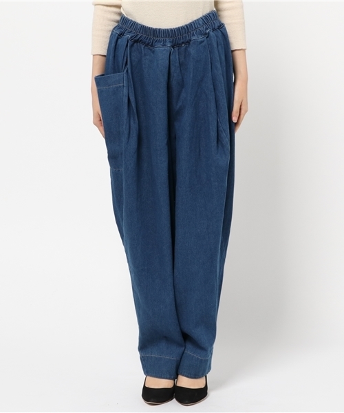 MERLOT(メルロー)の「アシメポケットボンタンデニムパンツ2089(デニムパンツ・レディース・ブルー/ネイビー/ライトブルー/A・FREE)」の9枚目の写真