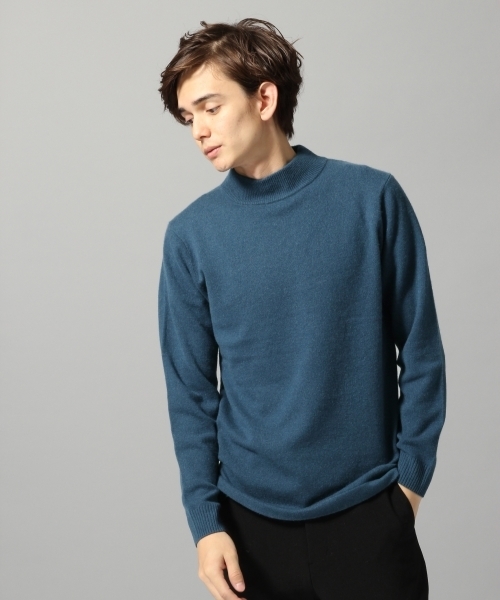 HARE(ハレ)の「【洗えるニット】カシミヤハイネックニット(HARE)(ニット/セーター・メンズ・グレー/グリーン/オフホワイト・MEDIUM/SMALL/LARGE)」の3枚目の写真