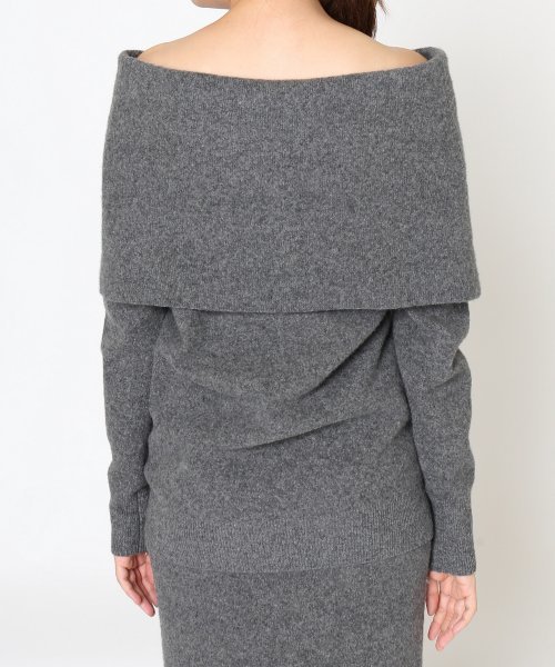 FIGARO Paris（フィガロパリ）の「ジーロンラム オフショルプルオーバー◆（ニット/セーター・レディース・アイボリー/グレー・FREE）」の8枚目の写真