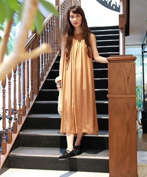 Studio Clip スタディオクリップ の 胸ギャザーロングワンピース Web限定 ワンピース Wear