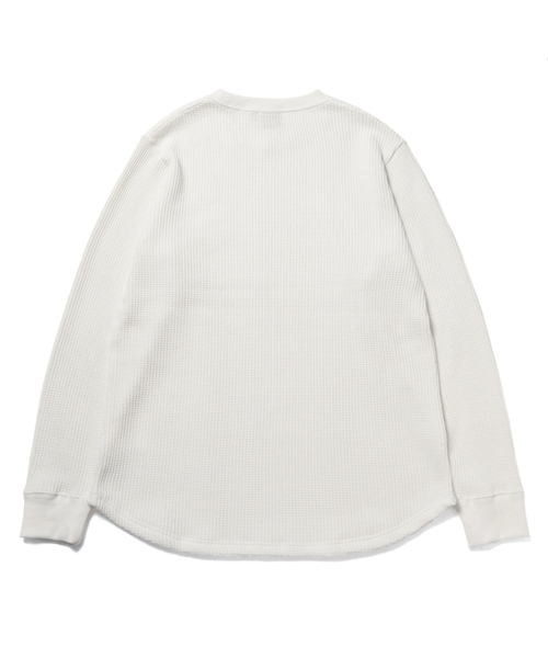 430（フォーサーティ）の「L/S LONG THERMAL C/S（Tシャツ/カットソー・メンズ・ネイビー/ホワイト/ブラック・0/3/2/1）」の6枚目の写真