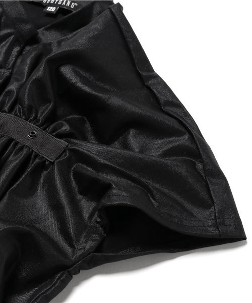 CHUBBYGANG（チャビーギャング）の「2WAYテープギャザーワンピース（ワンピース・キッズ・ホワイト/ブラック/グレー・140/160/120/130/110/150/100）」の7枚目の写真