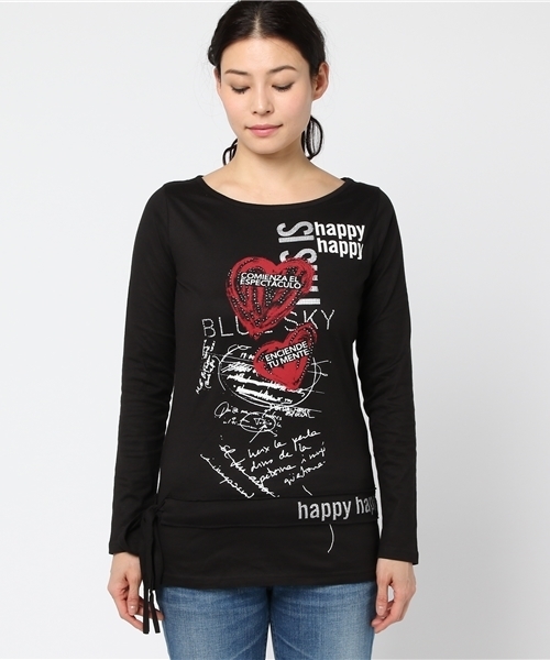 Desigual（デシグアル）の「「Desigual/デシグアル」Tシャツ（Tシャツ/カットソー・レディース・ブラック・SMALL/MEDIUM）」の6枚目の写真