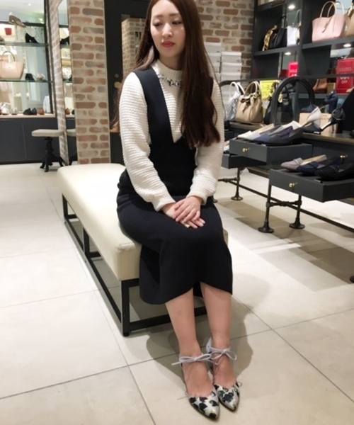 LE TALON（ルタロン）の「6cmポインテッドリボンセパレート◆（パンプス・レディース・ベージュ/ブラック/グレー系その他/ピンク・37.5/35.5/36/35/37/36.5）」の6枚目の写真