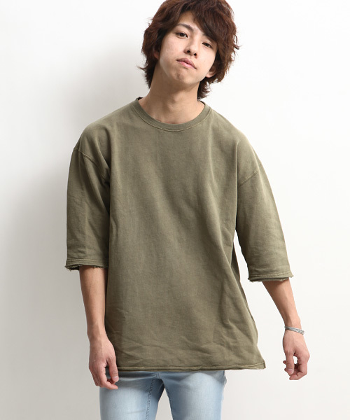 ZIP FIVE(ジップファイブ)の「【ZIP FIVE】ピグメントワイドクルーネック(スウェット・メンズ・ピンク/ベージュ/ネイビー/オリーブ/グレー/オフホワイト/ブラック・LARGE/MEDIUM/SMALL)」の5枚目の写真