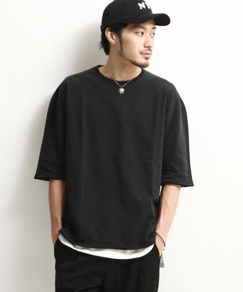 ZIP FIVE(ジップファイブ)の「【ZIP FIVE】ピグメントワイドクルーネック(スウェット・メンズ・ピンク/ベージュ/ネイビー/オリーブ/グレー/オフホワイト/ブラック・LARGE/MEDIUM/SMALL)」の2枚目の写真