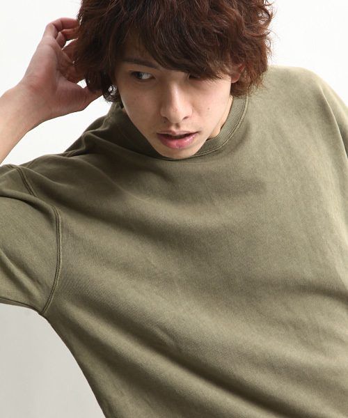 ZIP FIVE(ジップファイブ)の「【ZIP FIVE】ピグメントワイドクルーネック(スウェット・メンズ・ピンク/ベージュ/ネイビー/オリーブ/グレー/オフホワイト/ブラック・LARGE/MEDIUM/SMALL)」の17枚目の写真