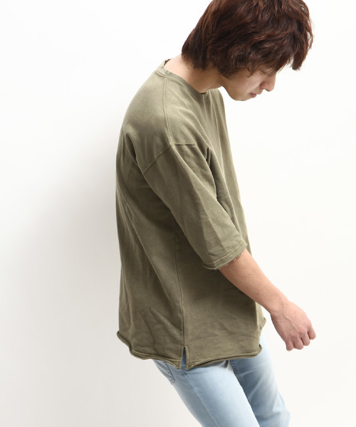 ZIP FIVE(ジップファイブ)の「【ZIP FIVE】ピグメントワイドクルーネック(スウェット・メンズ・ピンク/ベージュ/ネイビー/オリーブ/グレー/オフホワイト/ブラック・LARGE/MEDIUM/SMALL)」の18枚目の写真