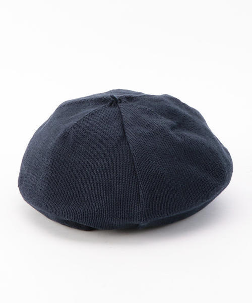 SHIPS JET BLUE（シップスジェットブルー）の「SHIPS JET BLUE: コットン/リネン ニットベレー（ハンチング/ベレー帽・メンズ・コバルトブルー/ホワイト/ブラック・ONE SIZE）」の5枚目の写真