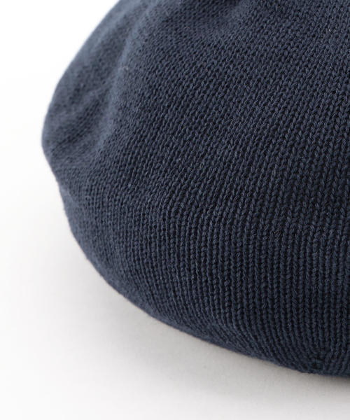SHIPS JET BLUE（シップスジェットブルー）の「SHIPS JET BLUE: コットン/リネン ニットベレー（ハンチング/ベレー帽・メンズ・コバルトブルー/ホワイト/ブラック・ONE SIZE）」の7枚目の写真