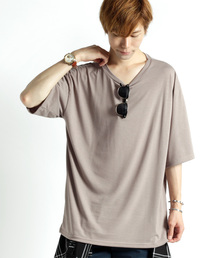 MONO-MART | #夏MONOコーデ祭対象アイテム ビッグシルエットドロップショルダー ビッグシルエットカットソー(summer sleeve)(Tシャツ/カットソー)