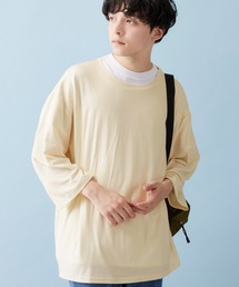 MONO-MART | ビッグシルエットドロップショルダー ビッグシルエット とろみカットソー(summer sleeve)(Tシャツ/カットソー)