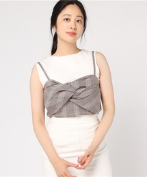 LOWRYS FARM | チェックネジリビスチェ　766124 (その他トップス)