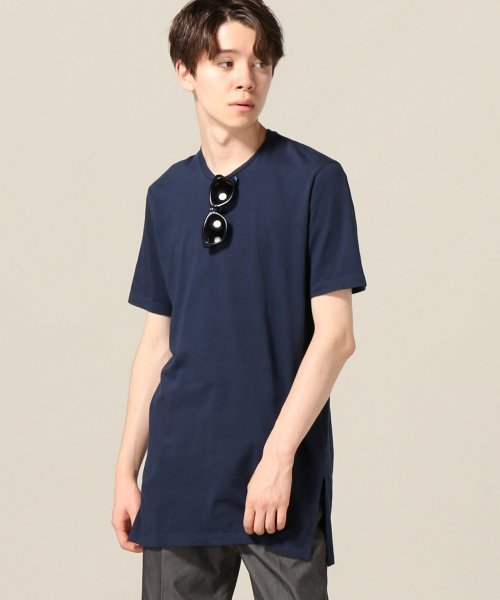 EDIFICE LA BOUCLE（エディフィスラブークル）の「◇LA BOUCLE 30/-コーマテンジク カラーロングTee（Tシャツ/カットソー・メンズ・ホワイト/ライトイエロー/ネイビー/カーキ/ブラック/レッド/チャコールグレー・46/44）」の5枚目の写真