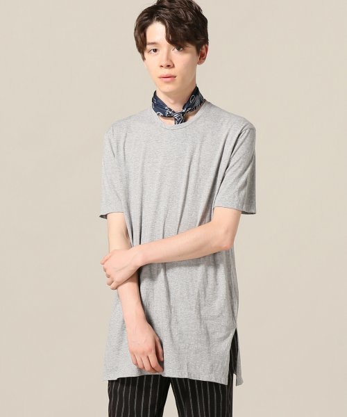 EDIFICE LA BOUCLE（エディフィスラブークル）の「◇LA BOUCLE 30/-コーマテンジク カラーロングTee（Tシャツ/カットソー・メンズ・ホワイト/ライトイエロー/ネイビー/カーキ/ブラック/レッド/チャコールグレー・46/44）」の3枚目の写真