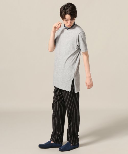 EDIFICE LA BOUCLE（エディフィスラブークル）の「◇LA BOUCLE 30/-コーマテンジク カラーロングTee（Tシャツ/カットソー・メンズ・ホワイト/ライトイエロー/ネイビー/カーキ/ブラック/レッド/チャコールグレー・46/44）」の9枚目の写真