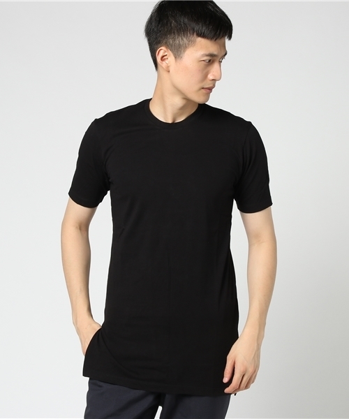 EDIFICE LA BOUCLE（エディフィスラブークル）の「◇LA BOUCLE 30/-コーマテンジク カラーロングTee（Tシャツ/カットソー・メンズ・ホワイト/ライトイエロー/ネイビー/カーキ/ブラック/レッド/チャコールグレー・46/44）」の18枚目の写真