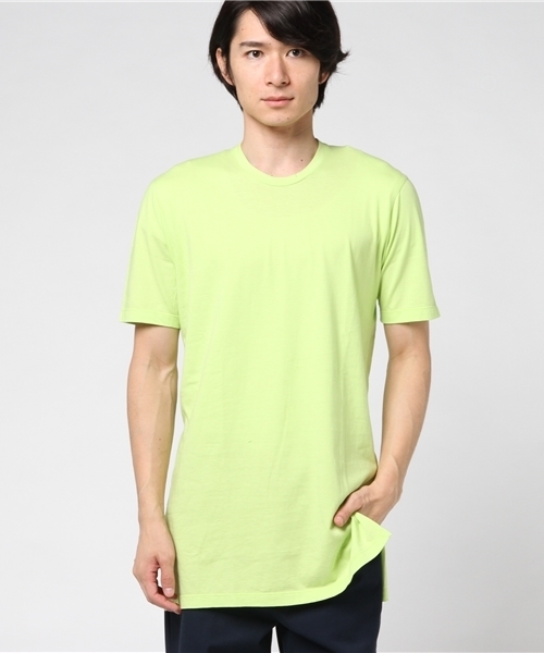 EDIFICE LA BOUCLE（エディフィスラブークル）の「◇LA BOUCLE 30/-コーマテンジク カラーロングTee（Tシャツ/カットソー・メンズ・ホワイト/ライトイエロー/ネイビー/カーキ/ブラック/レッド/チャコールグレー・46/44）」の19枚目の写真