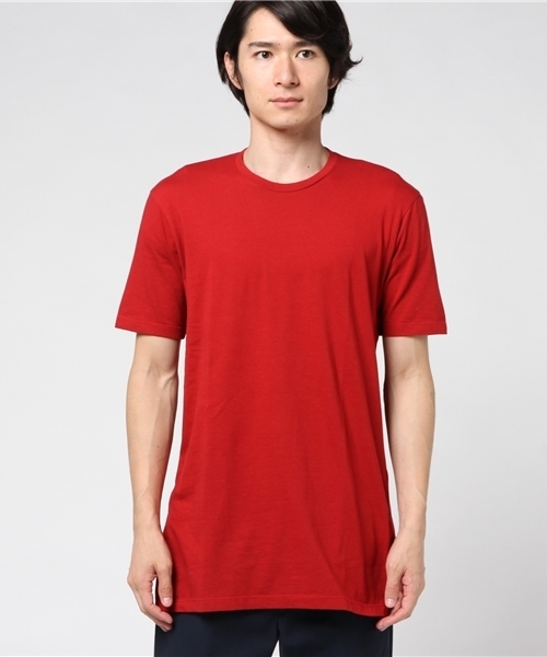 EDIFICE LA BOUCLE（エディフィスラブークル）の「◇LA BOUCLE 30/-コーマテンジク カラーロングTee（Tシャツ/カットソー・メンズ・ホワイト/ライトイエロー/ネイビー/カーキ/ブラック/レッド/チャコールグレー・46/44）」の20枚目の写真