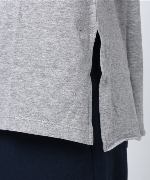 EDIFICE LA BOUCLE（エディフィスラブークル）の「◇LA BOUCLE 30/-コーマテンジク カラーロングTee（Tシャツ/カットソー・メンズ・ホワイト/ライトイエロー/ネイビー/カーキ/ブラック/レッド/チャコールグレー・46/44）」の15枚目の写真