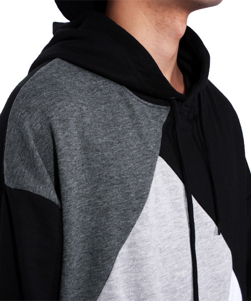 ８(eight)（エイト）の「切替 プルオーバー パーカー スウェット（パーカー・メンズ・ブラック/ホワイト・LARGE/MEDIUM）」の15枚目の写真