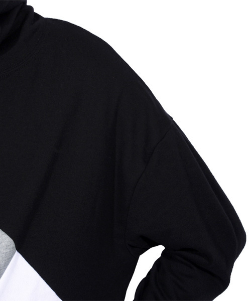 ８(eight)（エイト）の「切替 プルオーバー パーカー スウェット（パーカー・メンズ・ブラック/ホワイト・LARGE/MEDIUM）」の16枚目の写真