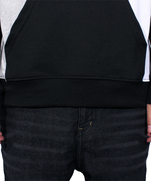 ８(eight)（エイト）の「切替 プルオーバー パーカー スウェット（パーカー・メンズ・ブラック/ホワイト・LARGE/MEDIUM）」の20枚目の写真