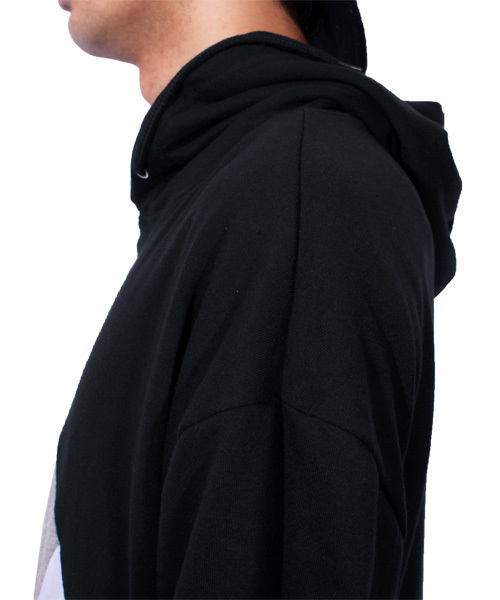 ８(eight)（エイト）の「切替 プルオーバー パーカー スウェット（パーカー・メンズ・ブラック/ホワイト・LARGE/MEDIUM）」の10枚目の写真