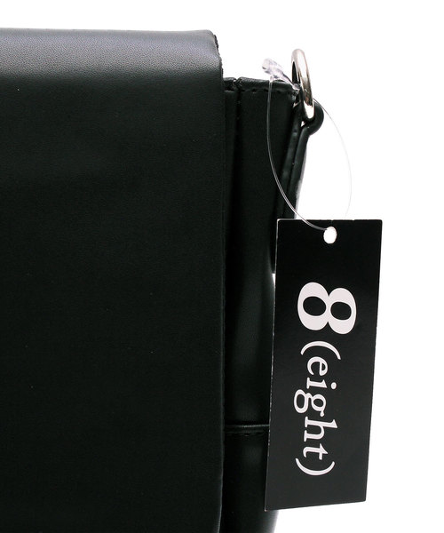 ８(eight)（エイト）の「PUレザー メッセンジャーバッグ シンプル（メッセンジャーバッグ・メンズ・ブラック・FREE）」の8枚目の写真