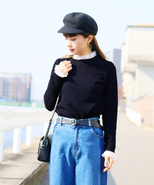 reca（レカ）の「襟袖フリルニットソー（ニット/セーター）」 - WEAR