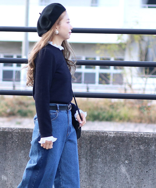 reca（レカ）の「襟袖フリルニットソー（ニット/セーター）」 - WEAR