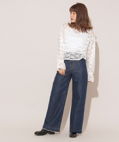 apres jour（アプレジュール）の「アソート柄スタンドフリル【ZOZOTOWN限定アイテム】（シャツ/ブラウス・レディース・ホワイト/ブラック/オフホワイト/イエロー・フリー）」の11枚目の写真