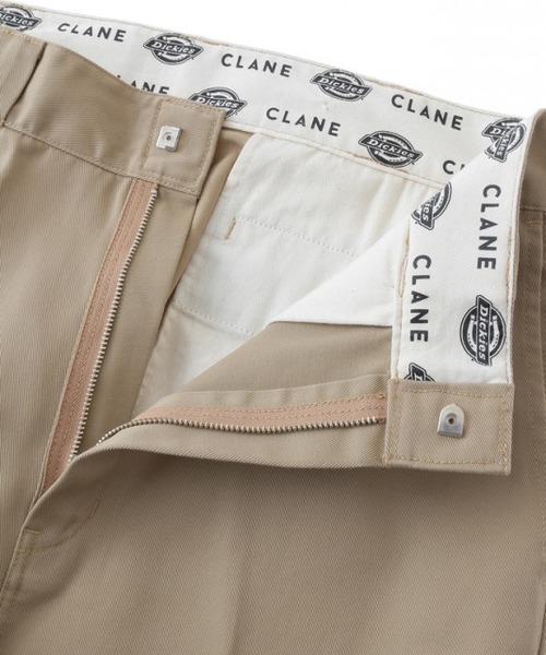 CLANE（クラネ）の「CLANE×Dickies STRAGHT PANTS（チノパンツ・メンズ・ホワイト/ベージュ/ブラック/ピンク・0/1/2）」の9枚目の写真