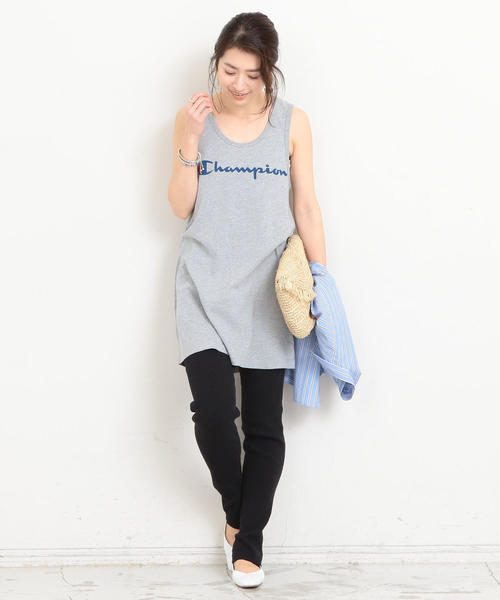 Champion(チャンピオン)の「【別注】<Champion>∴ロゴプリントタンクトップ о(タンクトップ・レディース・ホワイト/ブラック/グレー・FREE)」の15枚目の写真