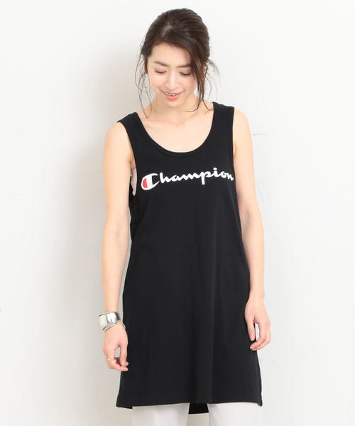 Champion(チャンピオン)の「【別注】<Champion>∴ロゴプリントタンクトップ о(タンクトップ・レディース・ホワイト/ブラック/グレー・FREE)」の7枚目の写真