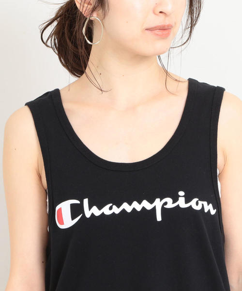 Champion(チャンピオン)の「【別注】<Champion>∴ロゴプリントタンクトップ о(タンクトップ・レディース・ホワイト/ブラック/グレー・FREE)」の10枚目の写真