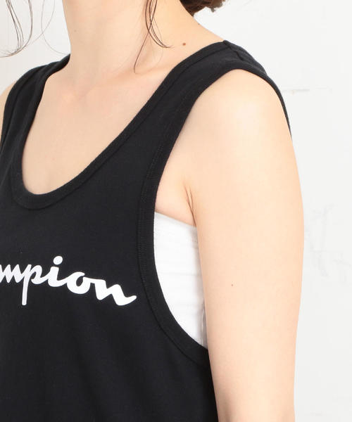 Champion(チャンピオン)の「【別注】<Champion>∴ロゴプリントタンクトップ о(タンクトップ・レディース・ホワイト/ブラック/グレー・FREE)」の11枚目の写真