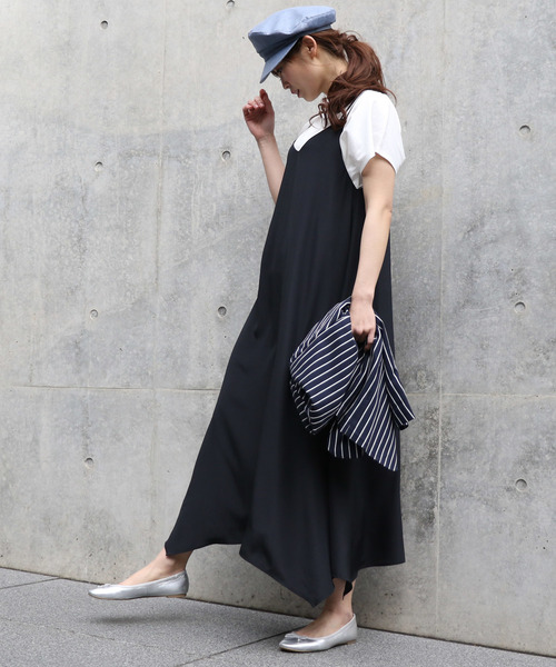 un dix cors（アンディコール）の「ハンカチヘムスリップドレス（ワンピース・レディース・ブラック・FREE）」の10枚目の写真