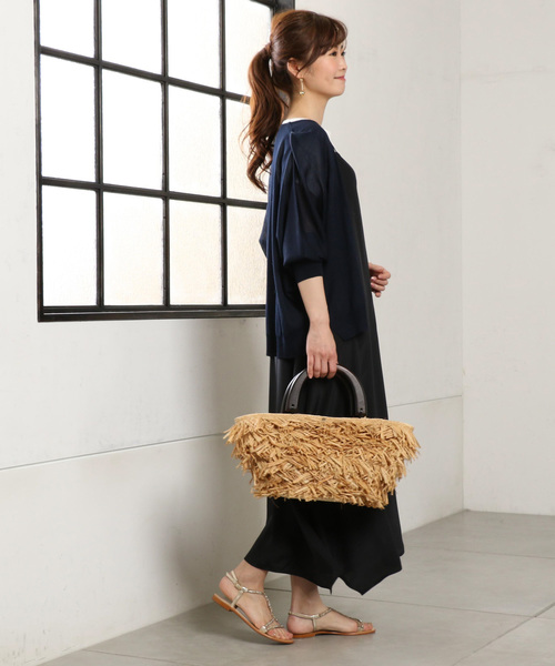 un dix cors（アンディコール）の「ハンカチヘムスリップドレス（ワンピース・レディース・ブラック・FREE）」の3枚目の写真