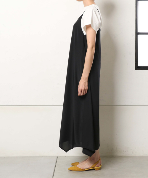 un dix cors（アンディコール）の「ハンカチヘムスリップドレス（ワンピース・レディース・ブラック・FREE）」の7枚目の写真