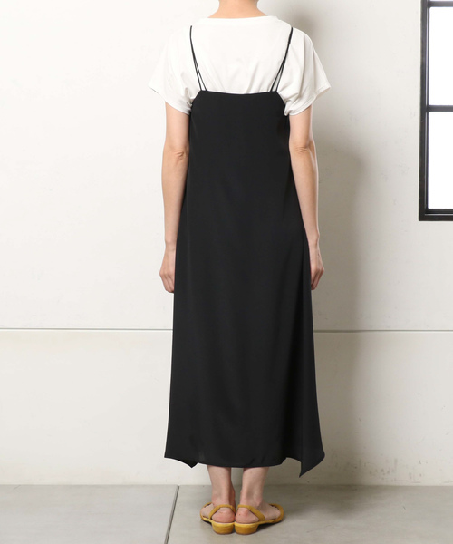 un dix cors（アンディコール）の「ハンカチヘムスリップドレス（ワンピース・レディース・ブラック・FREE）」の9枚目の写真