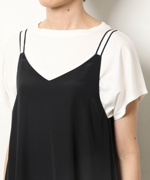 un dix cors（アンディコール）の「ハンカチヘムスリップドレス（ワンピース・レディース・ブラック・FREE）」の11枚目の写真