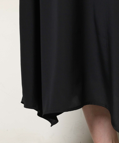 un dix cors（アンディコール）の「ハンカチヘムスリップドレス（ワンピース・レディース・ブラック・FREE）」の13枚目の写真