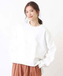 CUBE SUGAR | スラブ天竺パフスリーブビッグクルー(Tシャツ/カットソー)