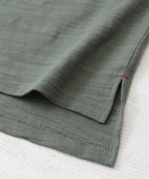 CUBE SUGAR（キューブシュガー）の「スラブ天竺パフスリーブビッグクルー（Tシャツ/カットソー・レディース・ホワイト/ベージュ/ネイビー/カーキ・M）」の6枚目の写真